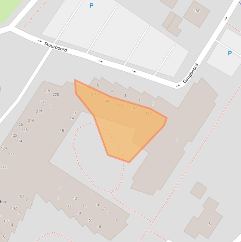 Kaart van postcodegebied 9422HC.