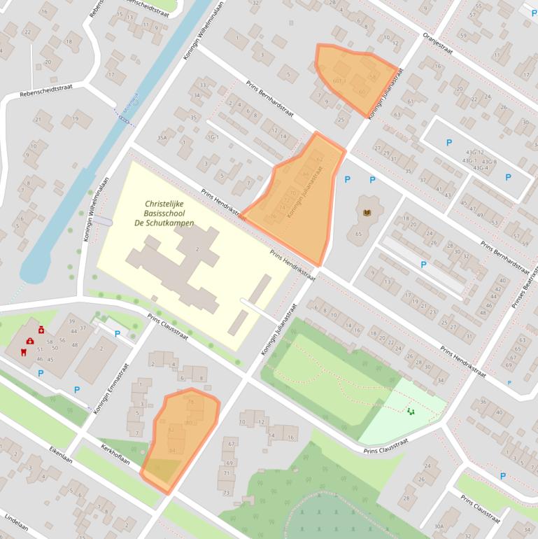 Kaart van postcodegebied 9422HG.