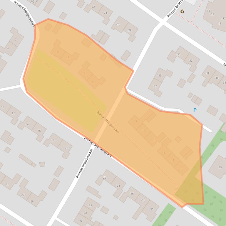 Kaart van postcodegebied 9422HN.