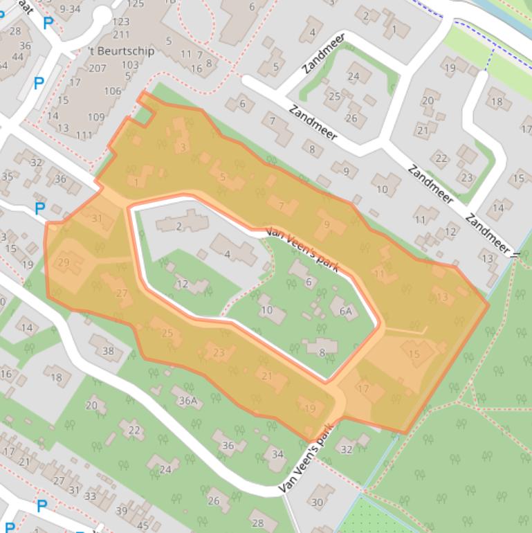 Kaart van postcodegebied 9422HR.