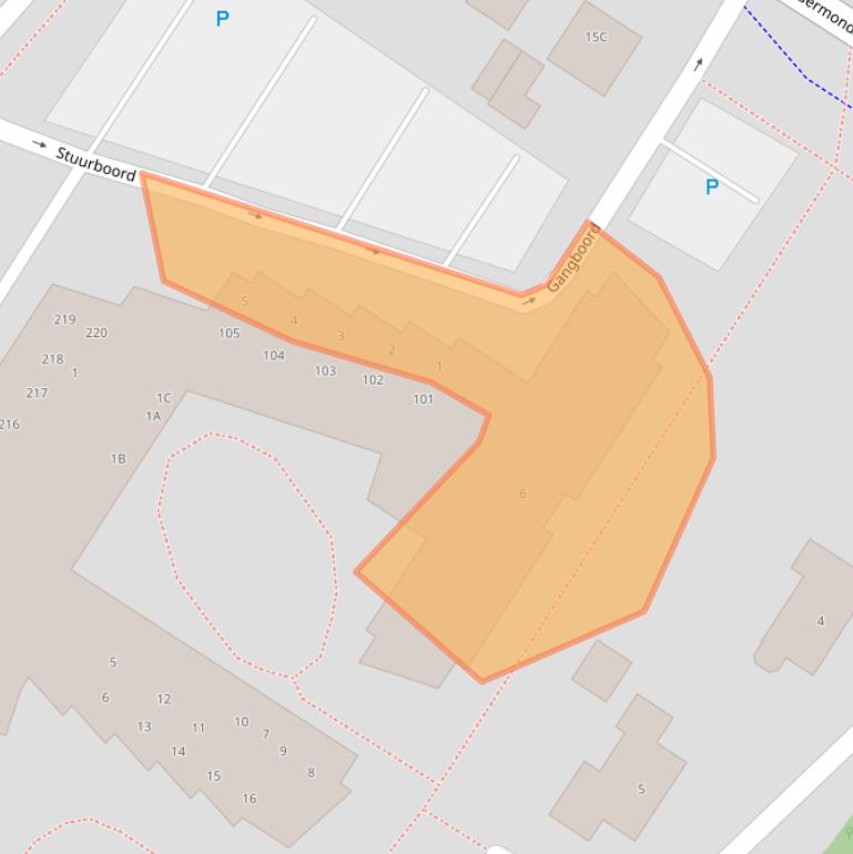 Kaart van postcodegebied 9422HW.