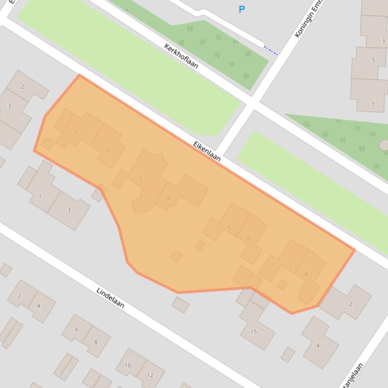 Kaart van postcodegebied 9422JA.