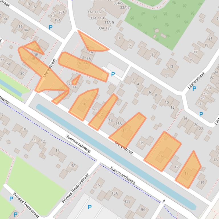 Kaart van postcodegebied 9422KE.