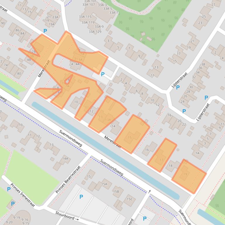 Kaart van postcodegebied 9422KG.