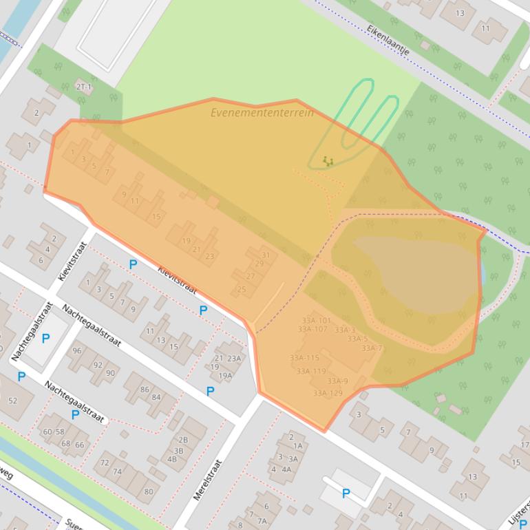Kaart van postcodegebied 9422KL.