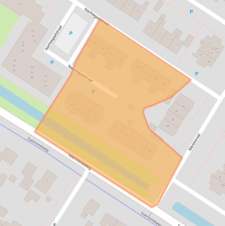 Kaart van postcodegebied 9422KP.