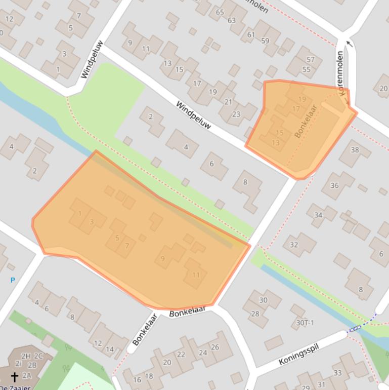 Kaart van postcodegebied 9422LK.