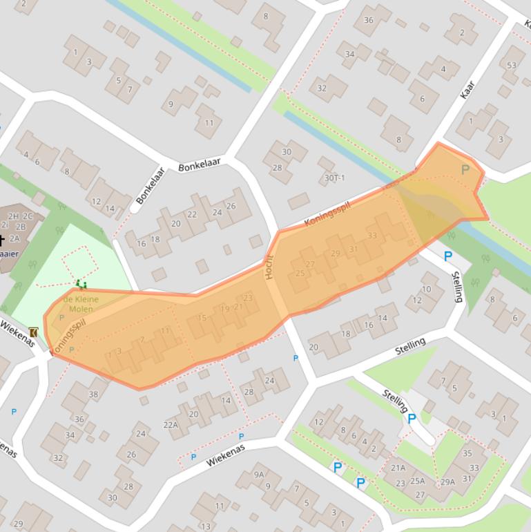 Kaart van postcodegebied 9422LL.