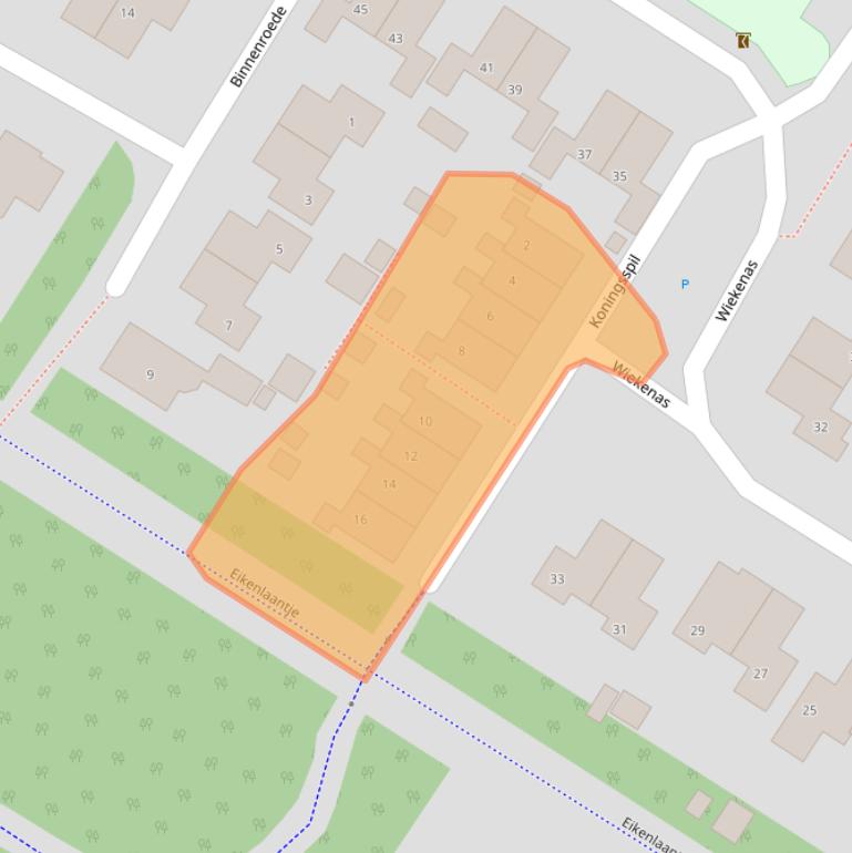 Kaart van postcodegebied 9422LM.