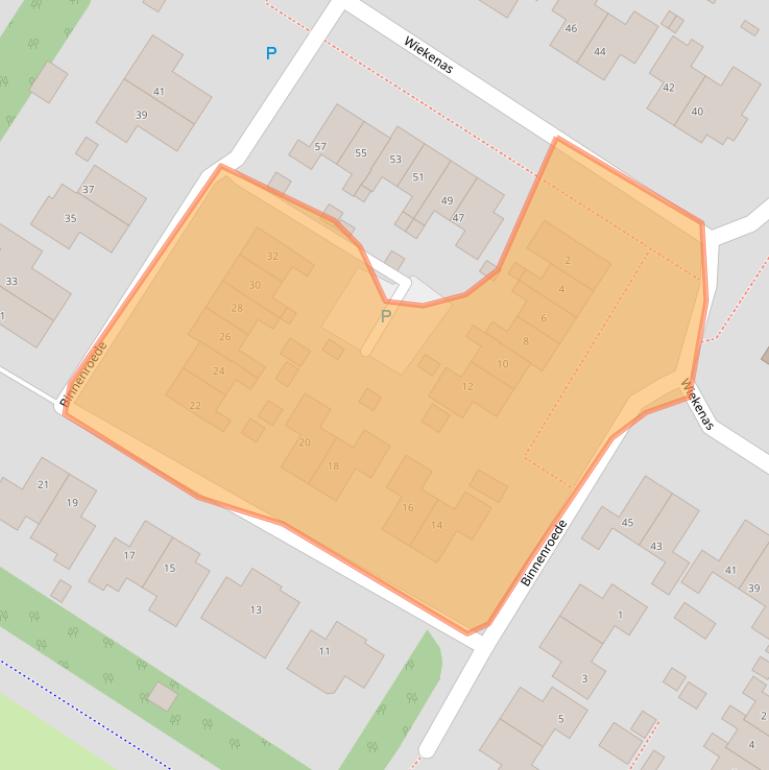 Kaart van postcodegebied 9422LT.