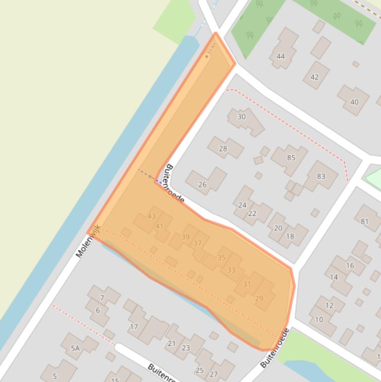 Kaart van postcodegebied 9422MB.