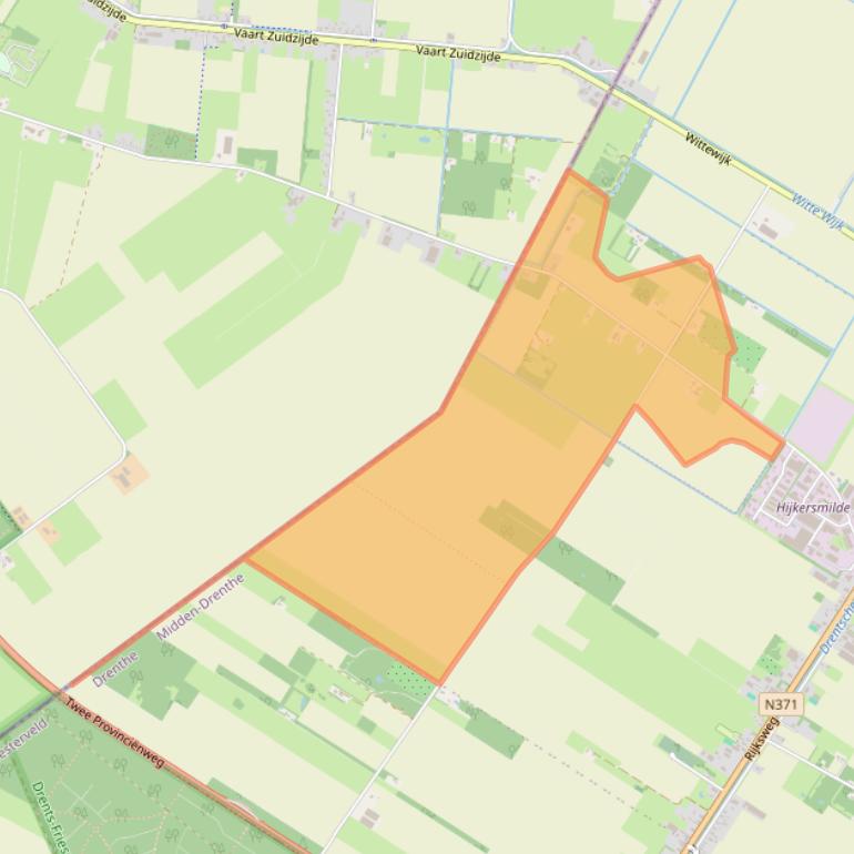 Kaart van postcodegebied 9422TH.