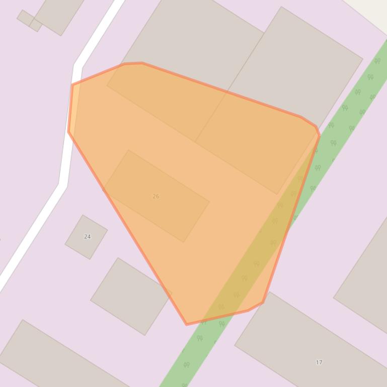 Kaart van postcodegebied 9422VW.