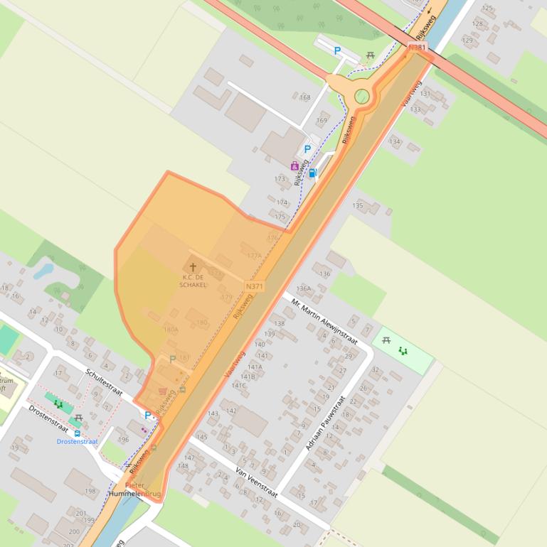 Kaart van postcodegebied 9423PD.