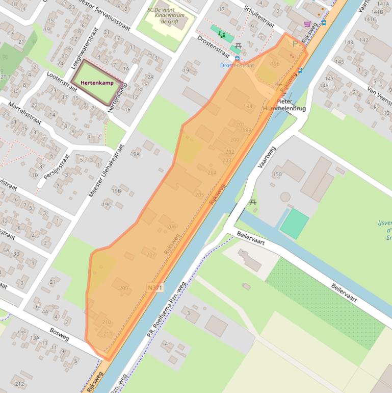 Kaart van postcodegebied 9423PE.