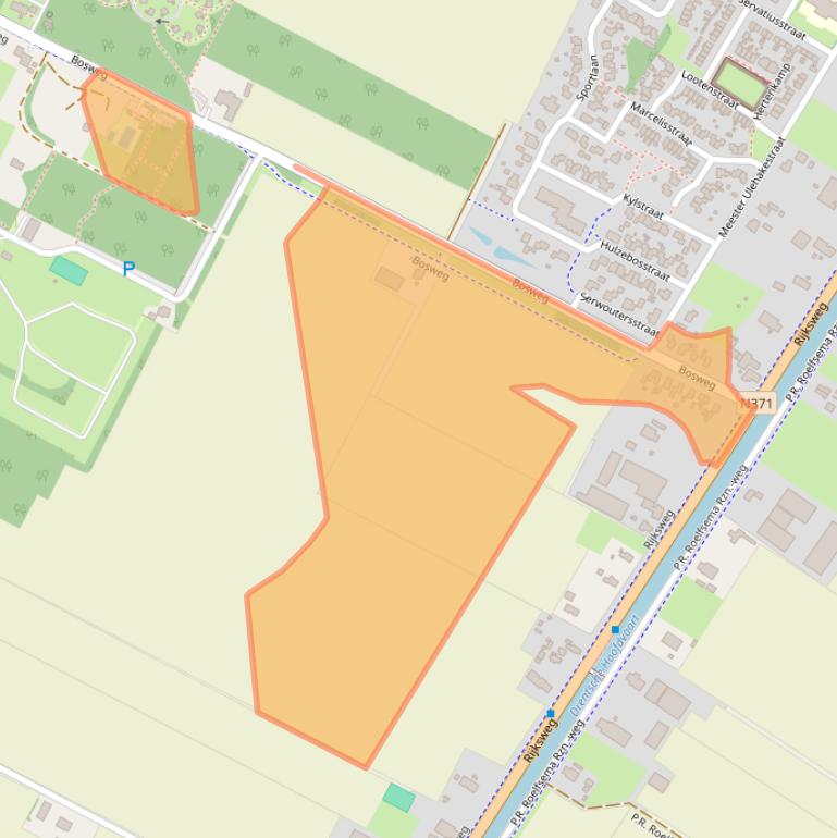 Kaart van postcodegebied 9423PZ.