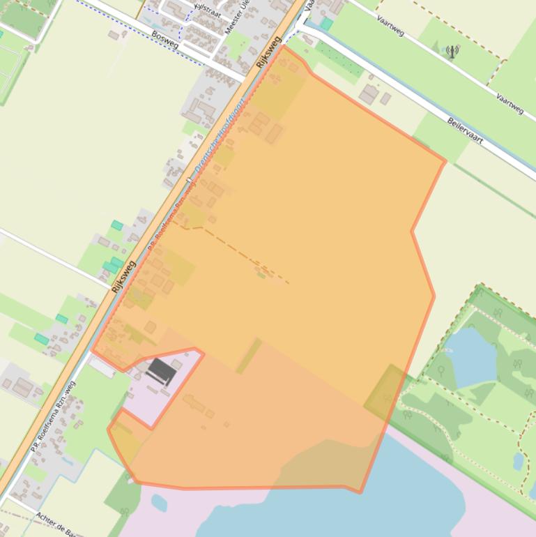 Kaart van postcodegebied 9423RA.