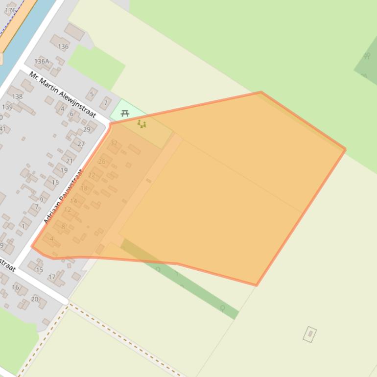 Kaart van postcodegebied 9423RG.