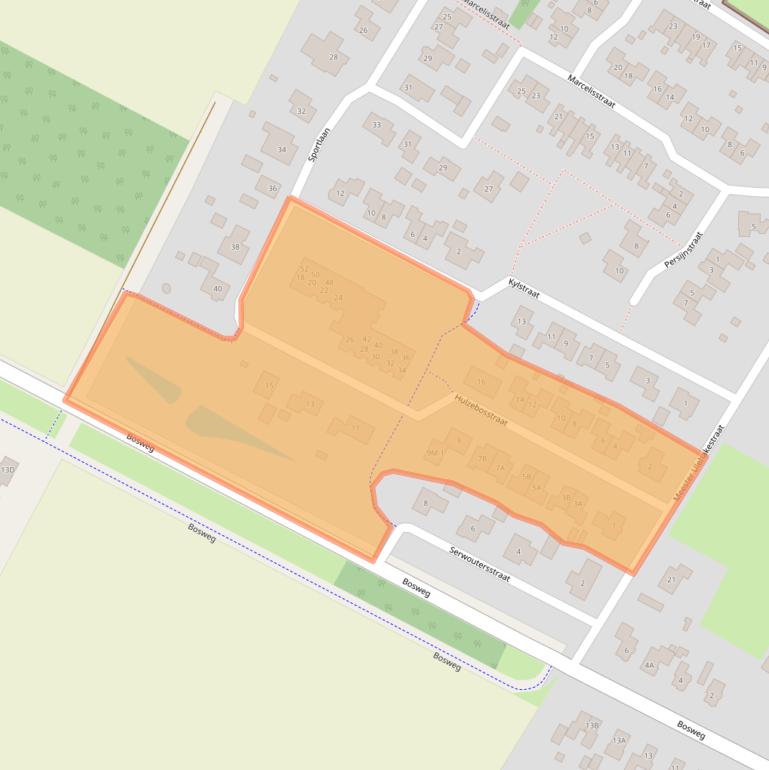 Kaart van postcodegebied 9423RP.