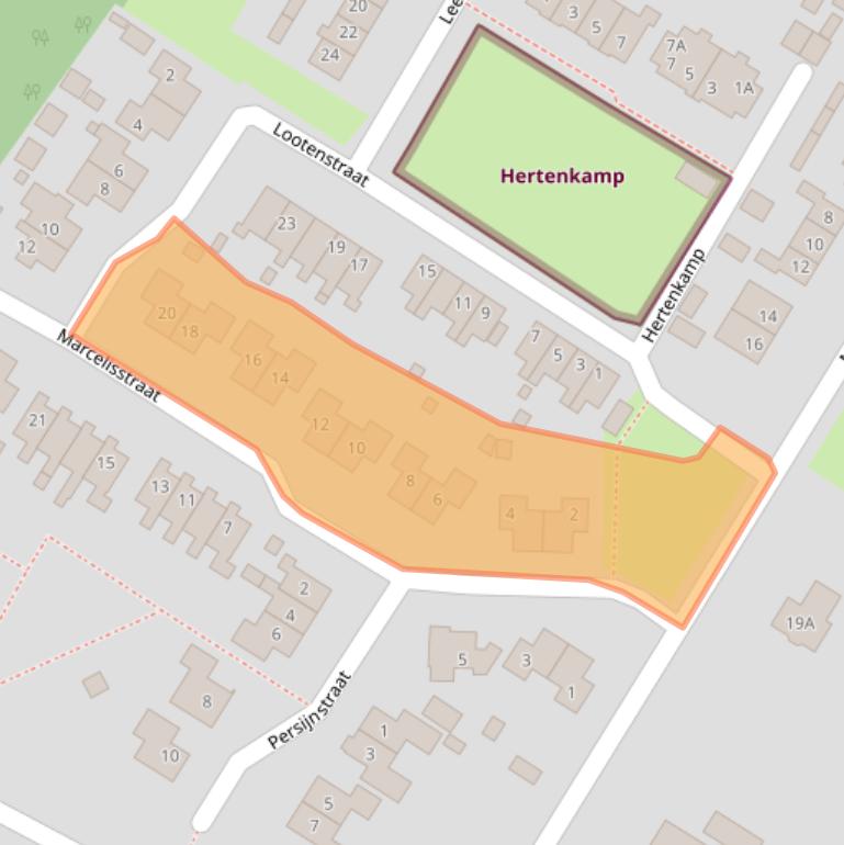 Kaart van postcodegebied 9423RR.