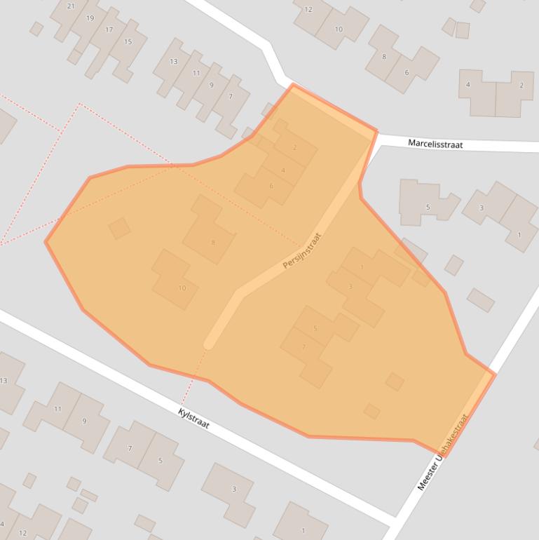 Kaart van postcodegebied 9423RT.