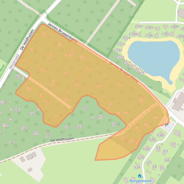 Kaart van postcodegebied 9423TD.