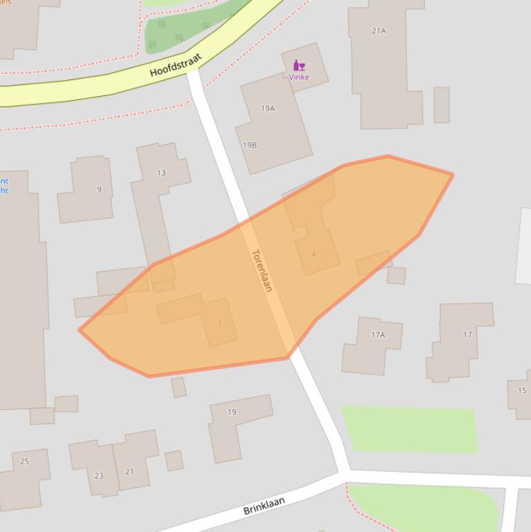 Kaart van postcodegebied 9431AH.