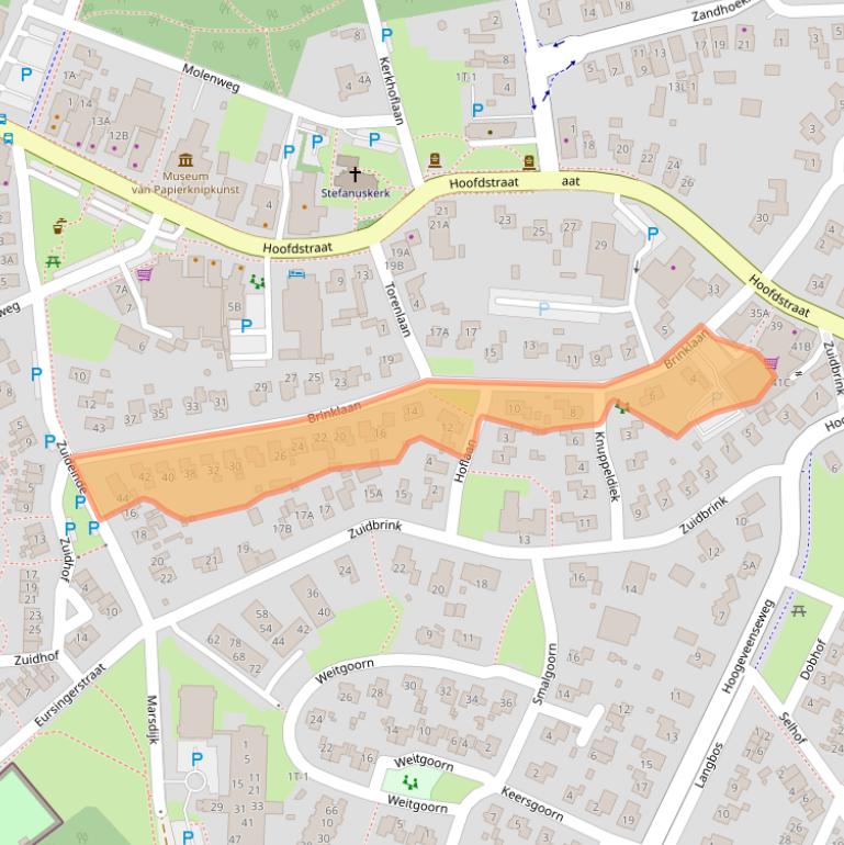 Kaart van postcodegebied 9431AK.