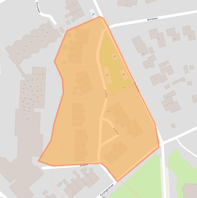 Kaart van postcodegebied 9431AX.