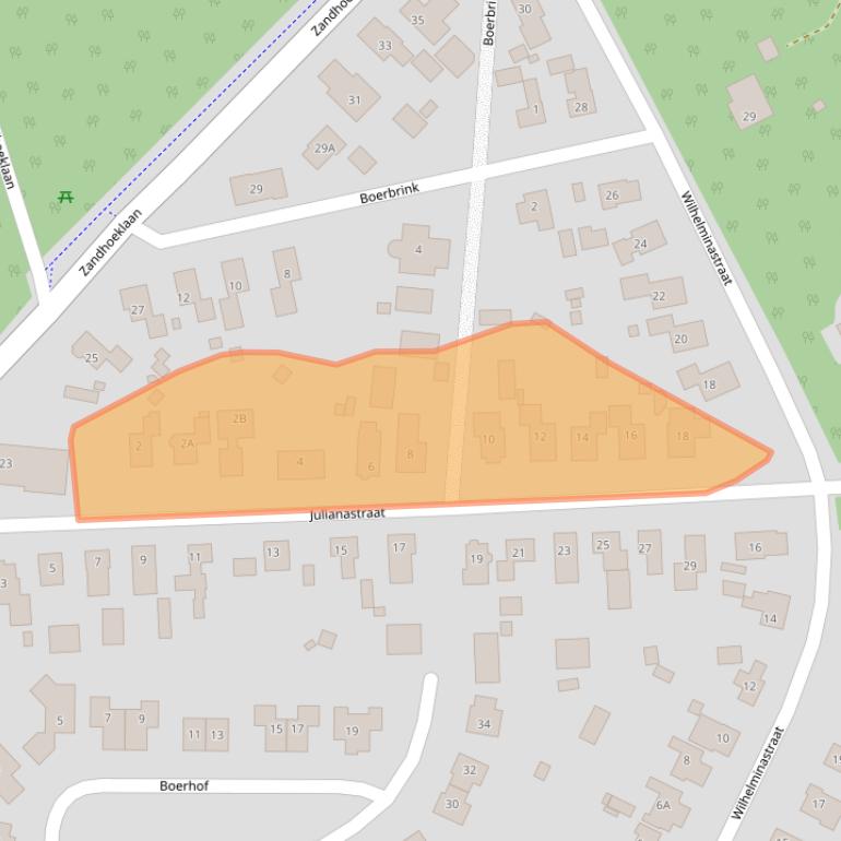 Kaart van postcodegebied 9431BH.