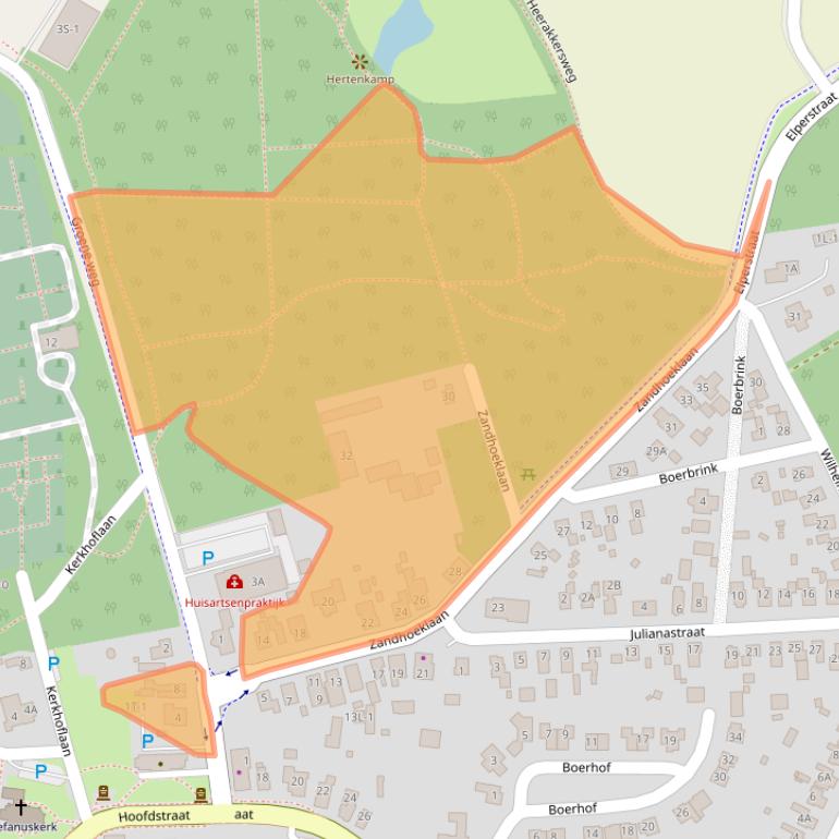 Kaart van postcodegebied 9431BL.