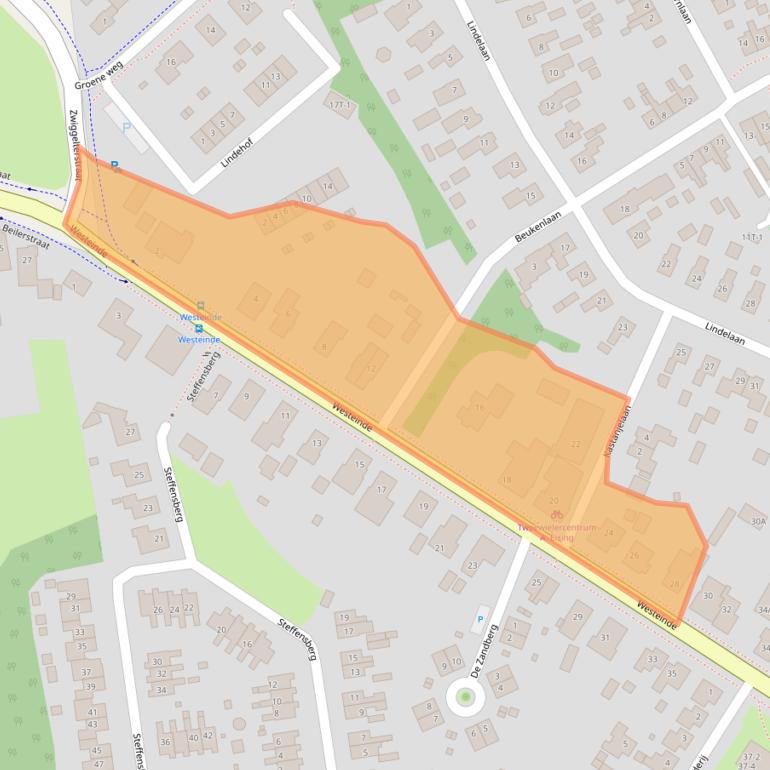 Kaart van postcodegebied 9431CE.