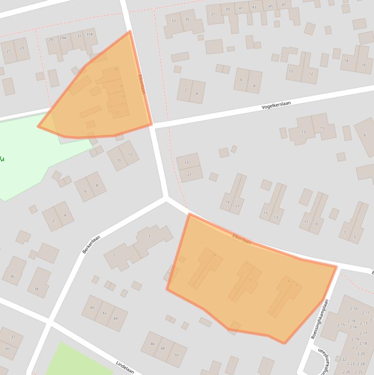 Kaart van postcodegebied 9431CP.