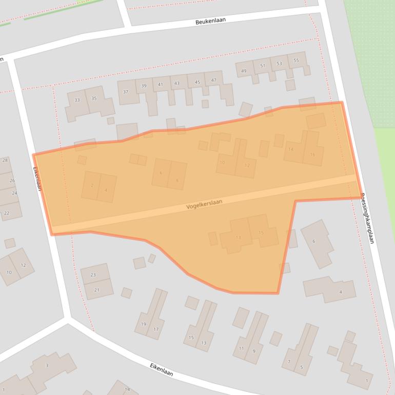 Kaart van postcodegebied 9431CR.