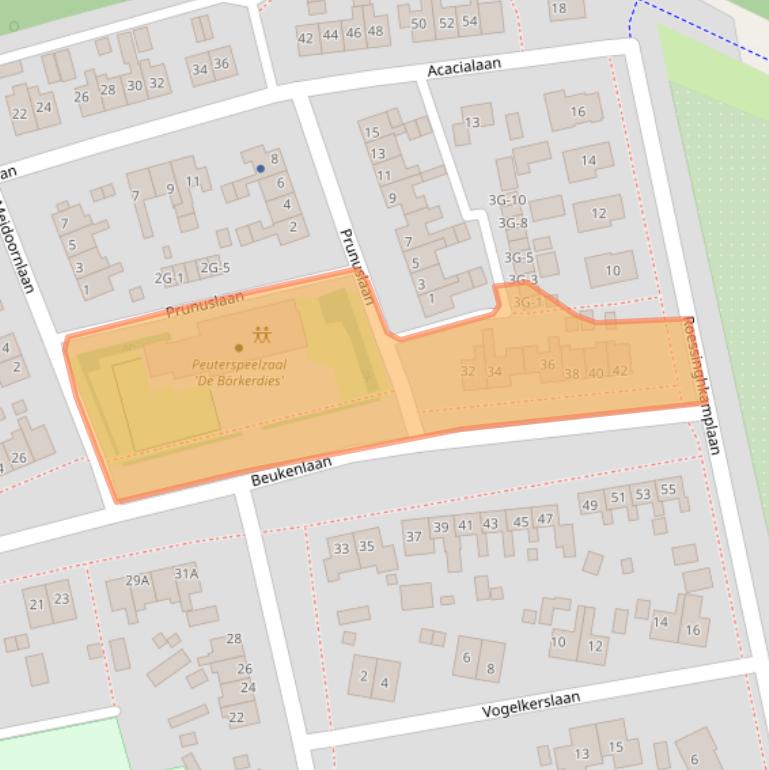 Kaart van postcodegebied 9431CW.