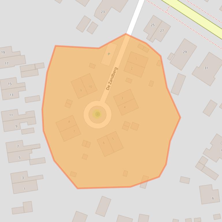 Kaart van postcodegebied 9431DD.