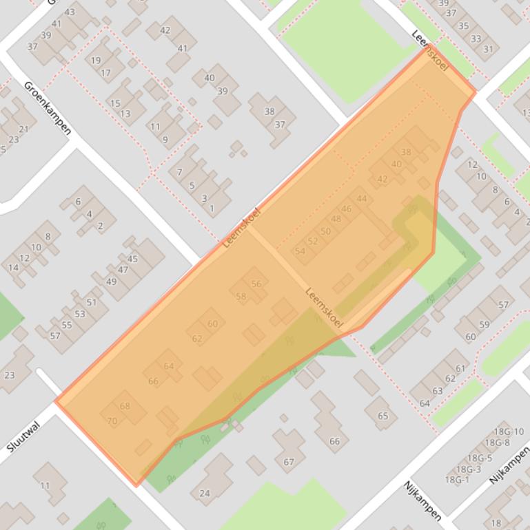 Kaart van postcodegebied 9431GS.