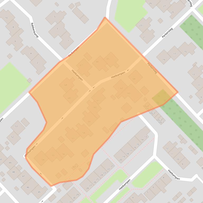 Kaart van postcodegebied 9431HD.