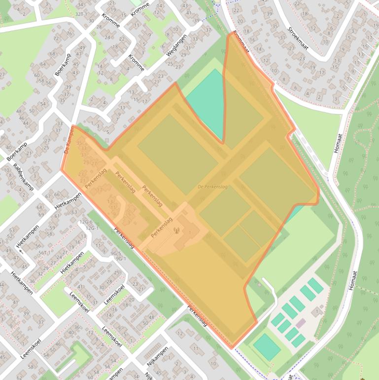 Kaart van postcodegebied 9431HE.