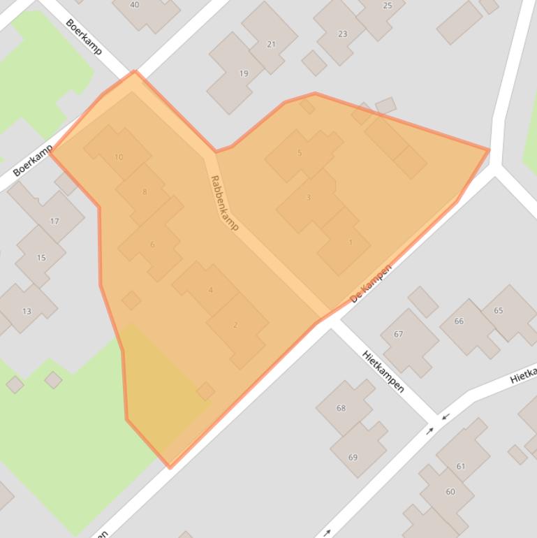 Kaart van postcodegebied 9431HR.