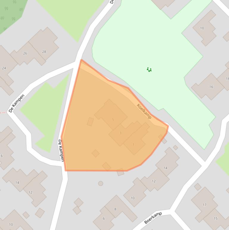 Kaart van postcodegebied 9431HS.