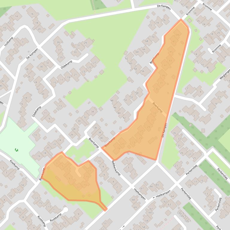 Kaart van postcodegebied 9431HT.