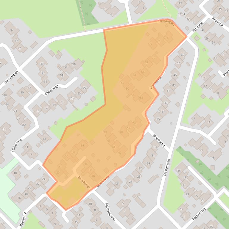 Kaart van postcodegebied 9431HW.