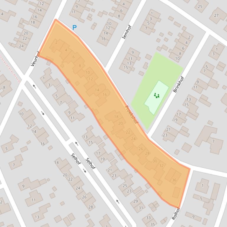 Kaart van postcodegebied 9431JG.