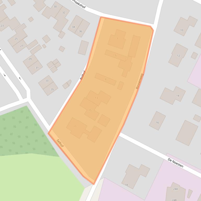 Kaart van postcodegebied 9431JJ.