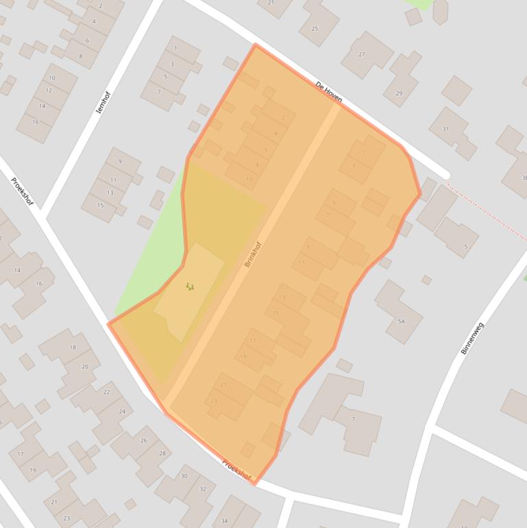 Kaart van postcodegebied 9431JL.