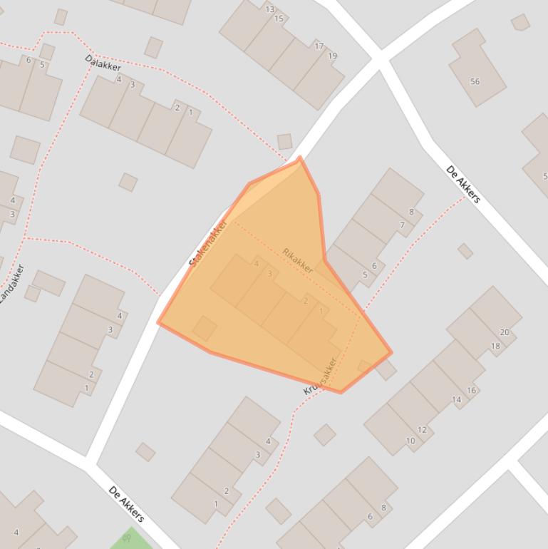 Kaart van postcodegebied 9431KC.