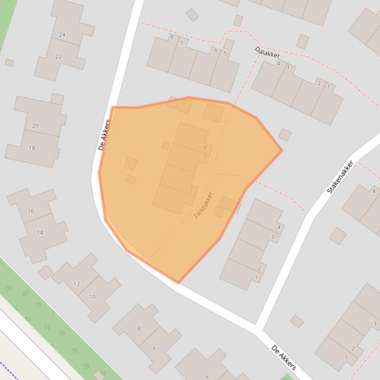 Kaart van postcodegebied 9431KG.