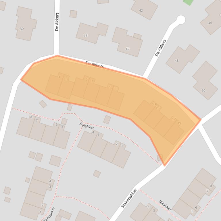 Kaart van postcodegebied 9431KH.