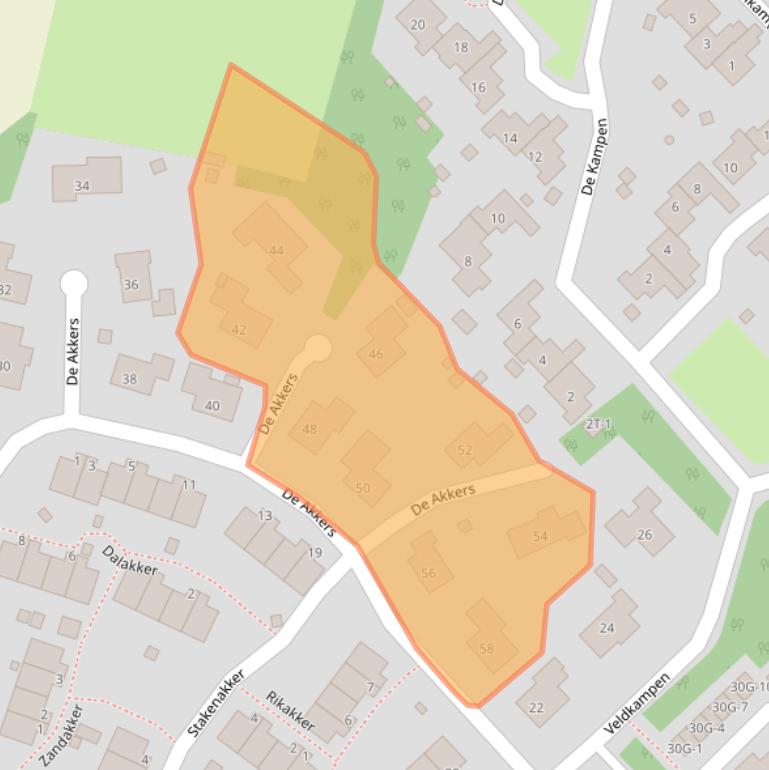 Kaart van postcodegebied 9431KL.